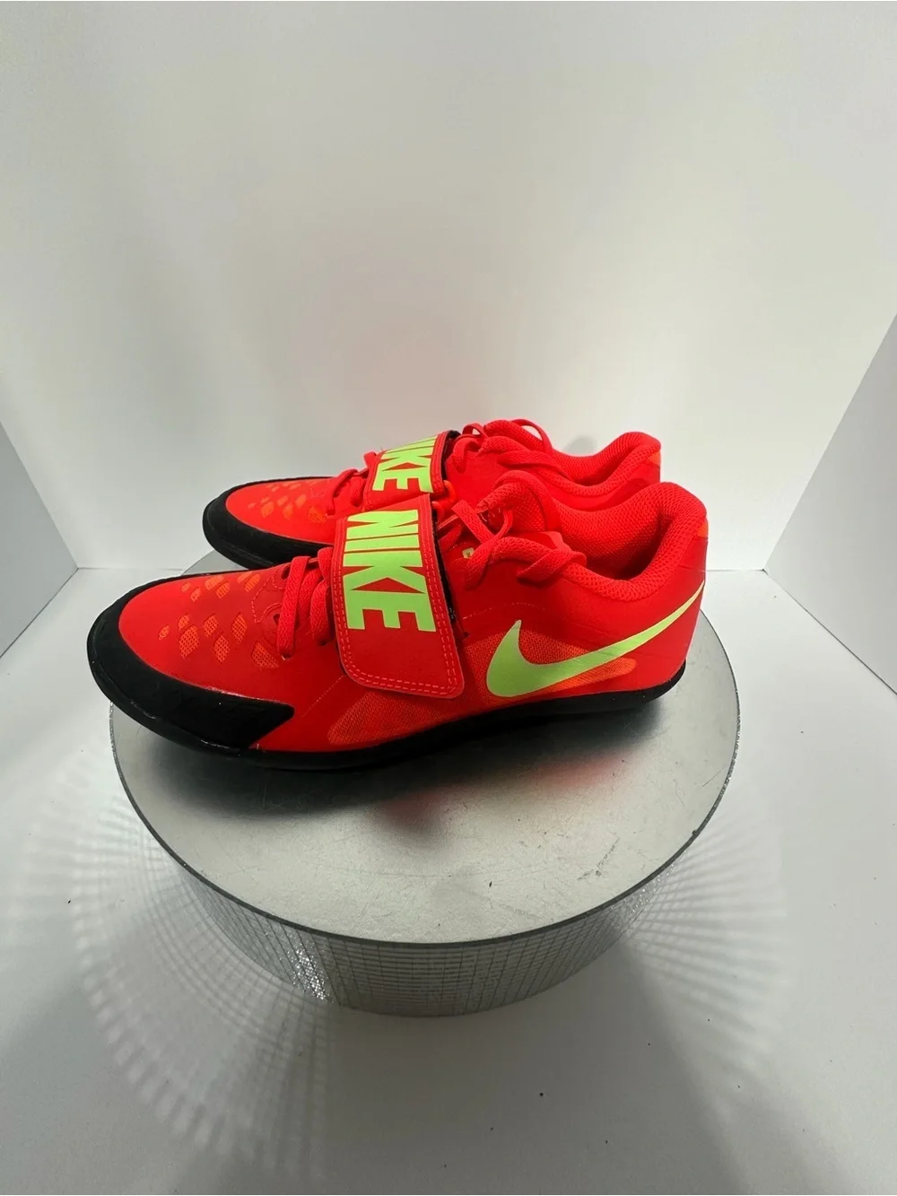 Nike Red and Neon Green Athletic Strap Sneakers size 5
